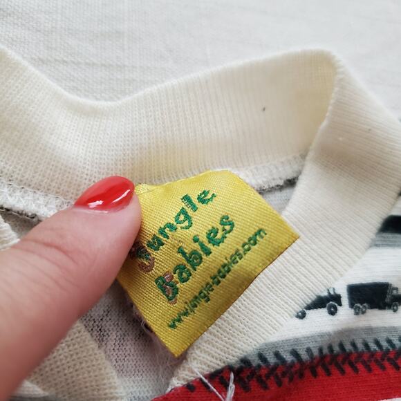 Vintage Trucks Striped Bodysuit 9-12 months - Picture 3 of 6